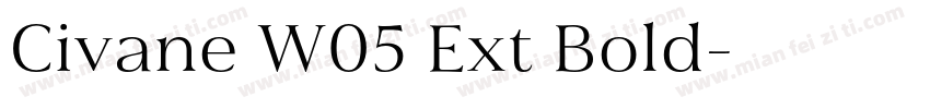 Civane W05 Ext Bold字体转换